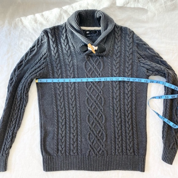 Simons Toggle Collar Cable Knit Sweater - Picture 4 of 10